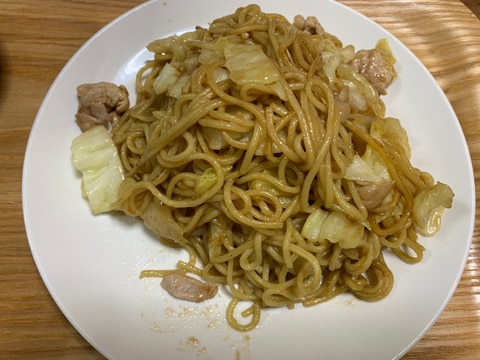 乾麺から作るソース焼きそば